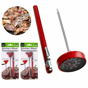 2 Oven Safe Meat Thermometer Dial 1 3/4 Inch Temperature C F Beef Poultry Pork