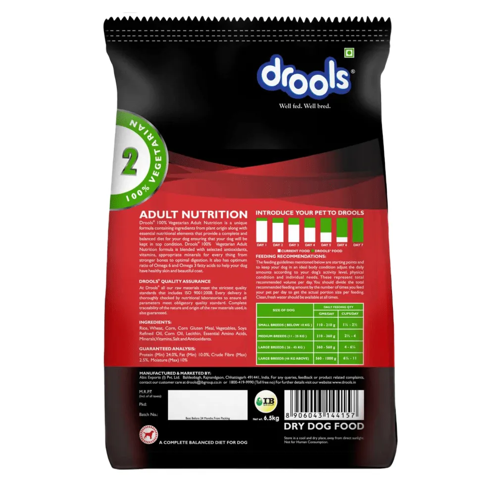 Drools 100% Vegetarian Adult Dog Dry Food