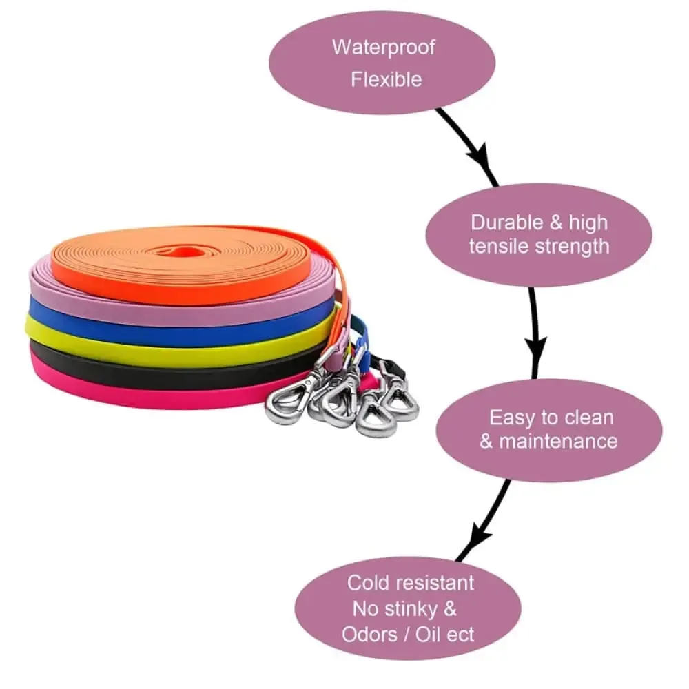 Durable Long Waterproof Outdoor Pet Training Leash for Dogs