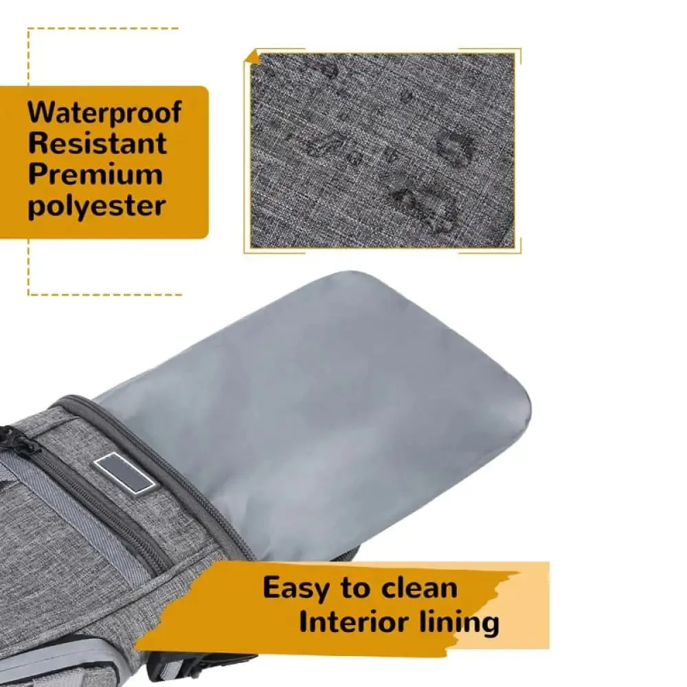 Durable Waterproof Adjustable Built-in Poop & Treat Dog Pouch for Training, Traveling, Walking
