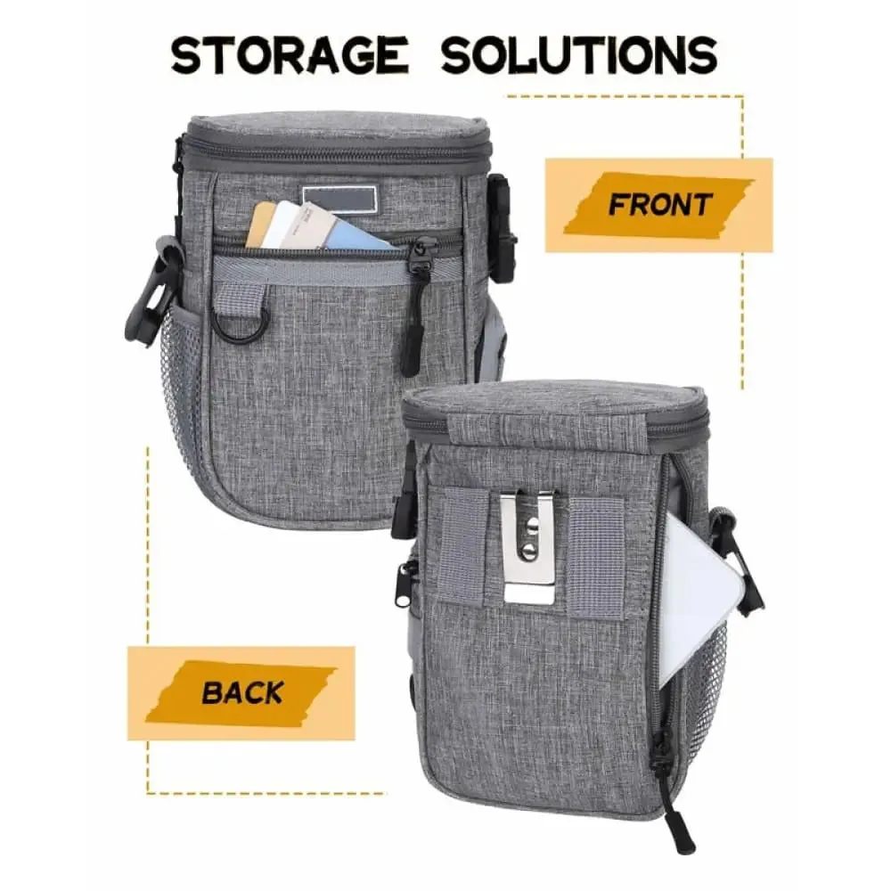 Durable Waterproof Adjustable Built-in Poop & Treat Dog Pouch for Training, Traveling, Walking