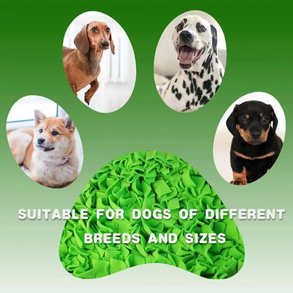 Eco-friendly Durable Slow Feeding Dog Puzzle Snuffle Mat for Pet Training Encourage Foraging Skills