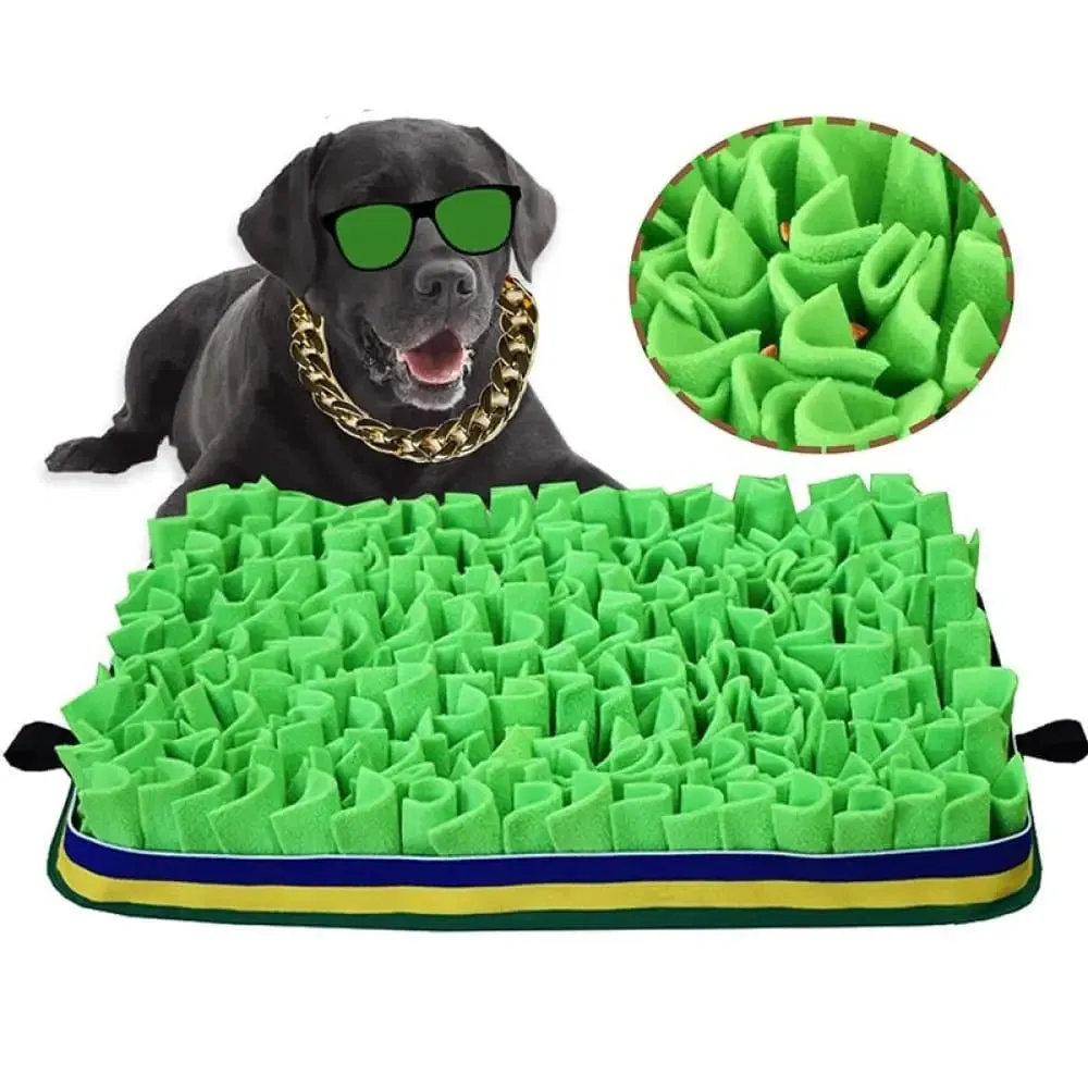 Eco-friendly Durable Slow Feeding Dog Puzzle Snuffle Mat for Pet Training Encourage Foraging Skills