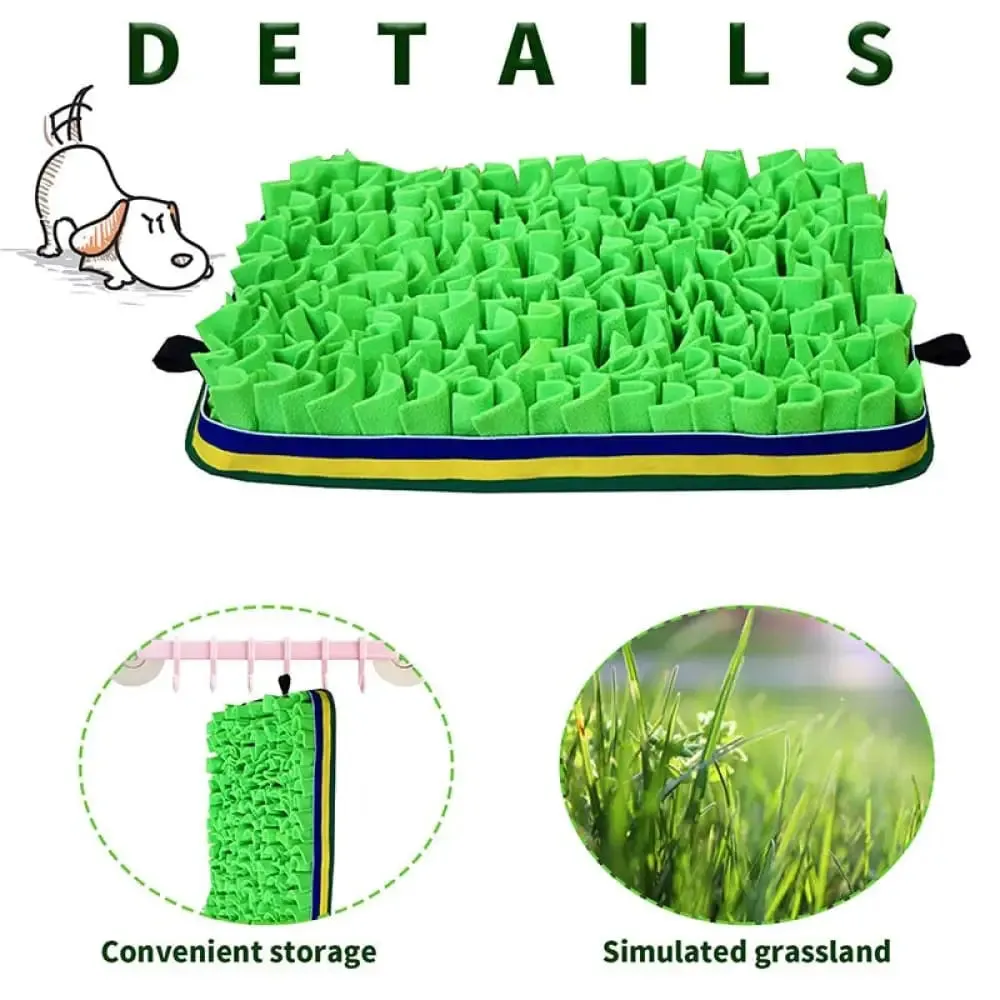 Eco-friendly Durable Slow Feeding Dog Puzzle Snuffle Mat for Pet Training Encourage Foraging Skills