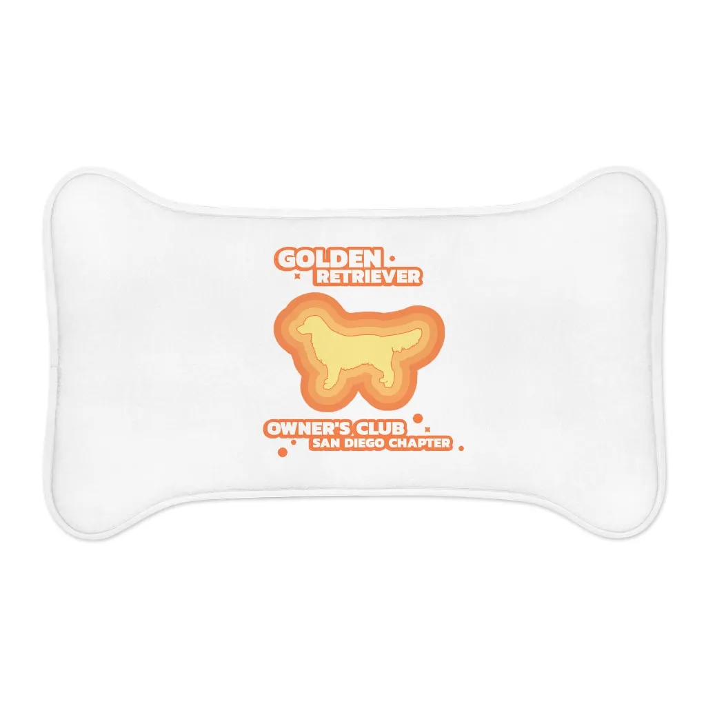 Golden Retriever Owner's Club San Diego Chapter Bone Shaped Dog Feeding Mat