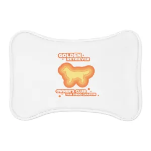 Golden Retriever Owner's Club San Diego Chapter Bone Shaped Dog Feeding Mat