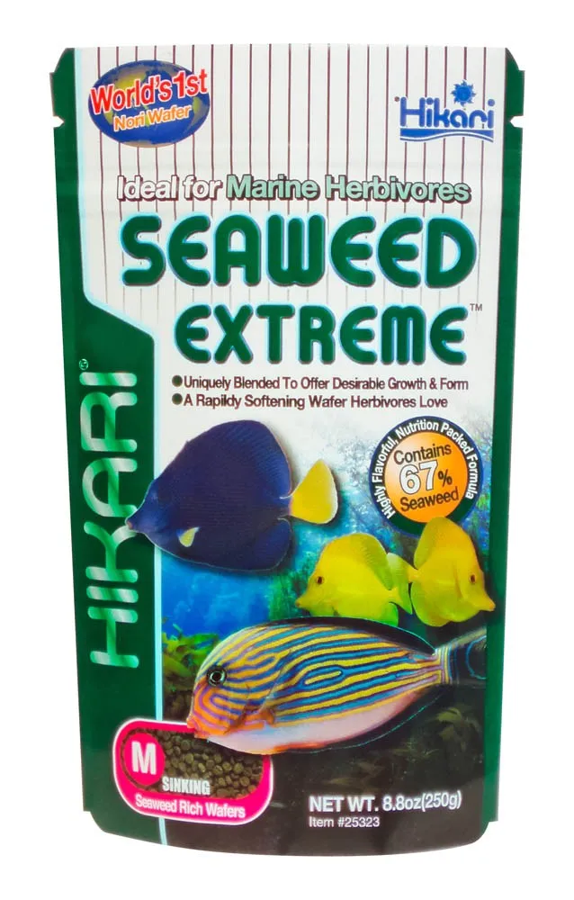 Hikari USA Seaweed Extreme Wafer Fish Food 8.8 oz Medium