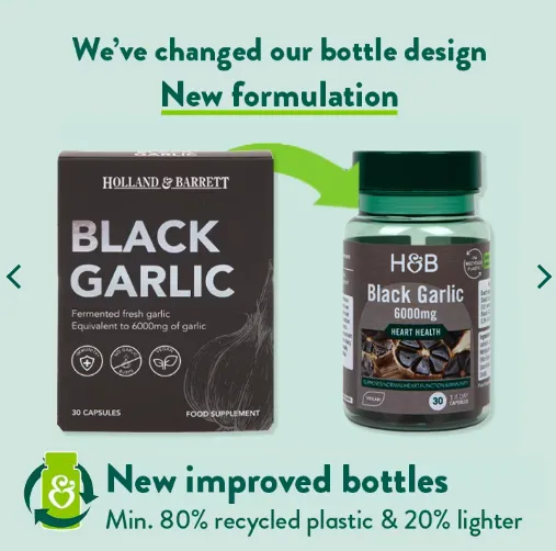 Holland & Barrett Black Garlic 6000mg 30 Capsules
