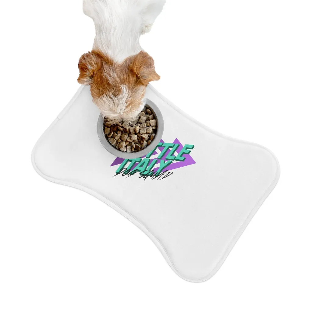 Little Italy Dog Squad Bone Shaped Dog Feeding Mat