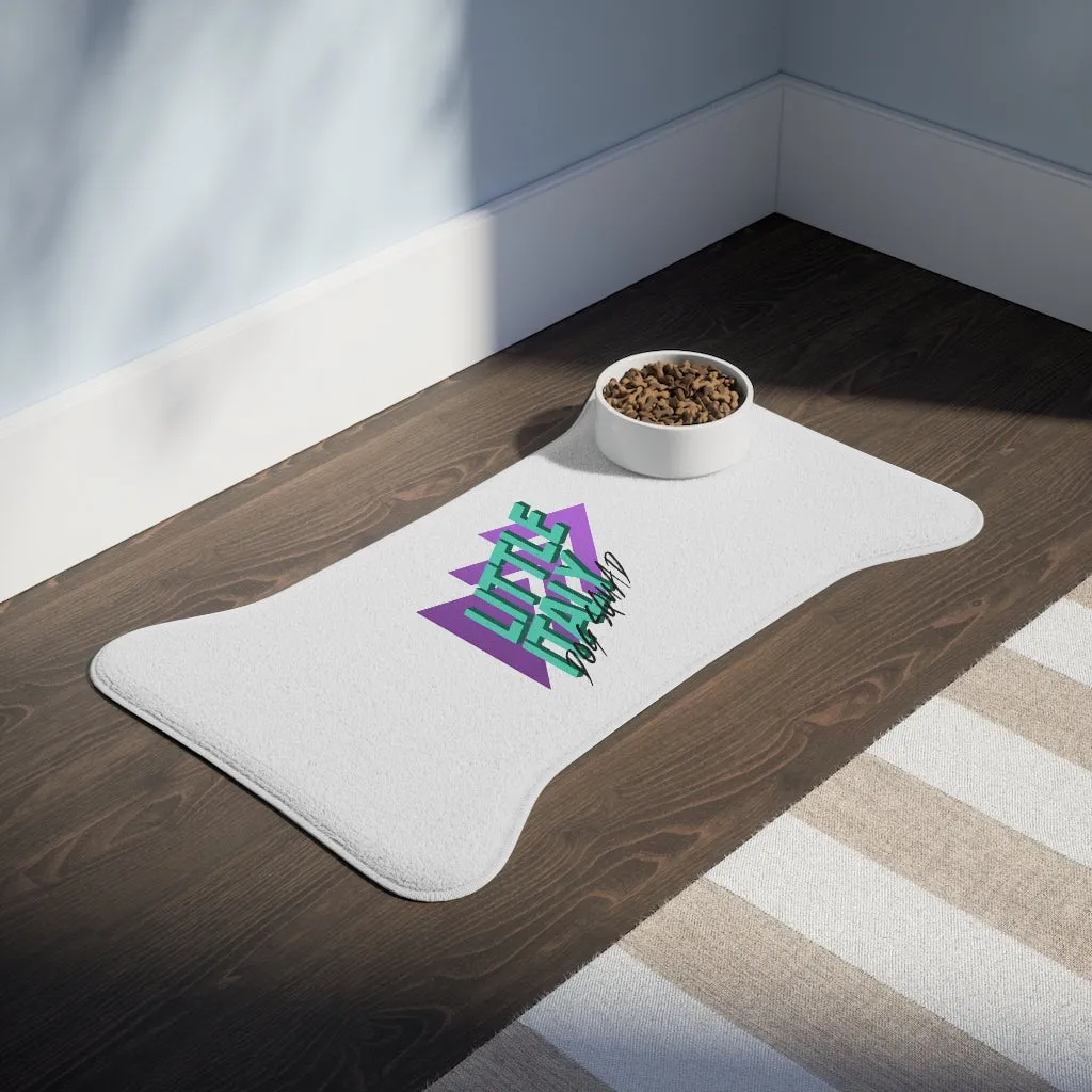 Little Italy Dog Squad Bone Shaped Dog Feeding Mat