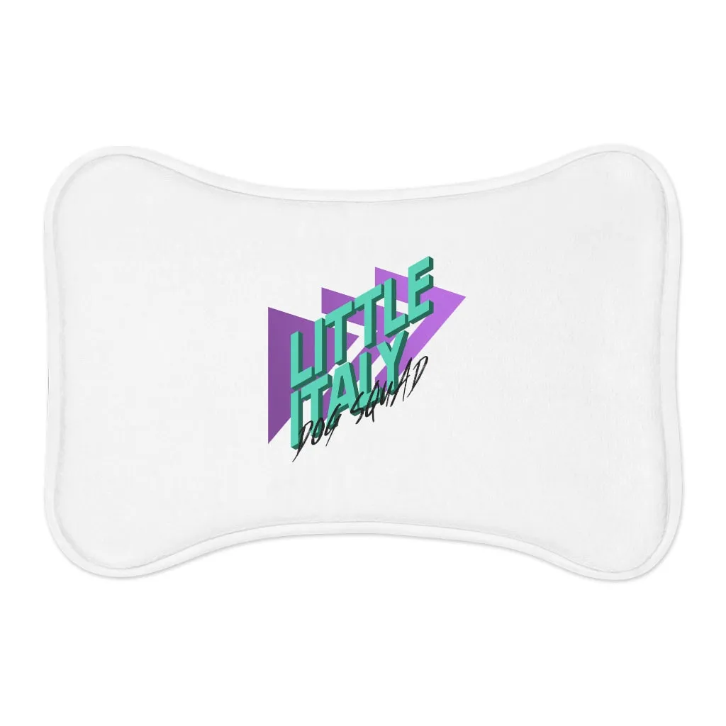 Little Italy Dog Squad Bone Shaped Dog Feeding Mat