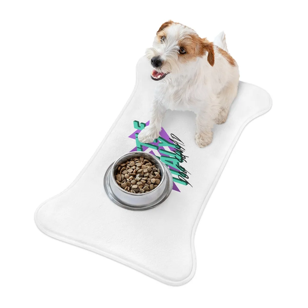 Little Italy Dog Squad Bone Shaped Dog Feeding Mat