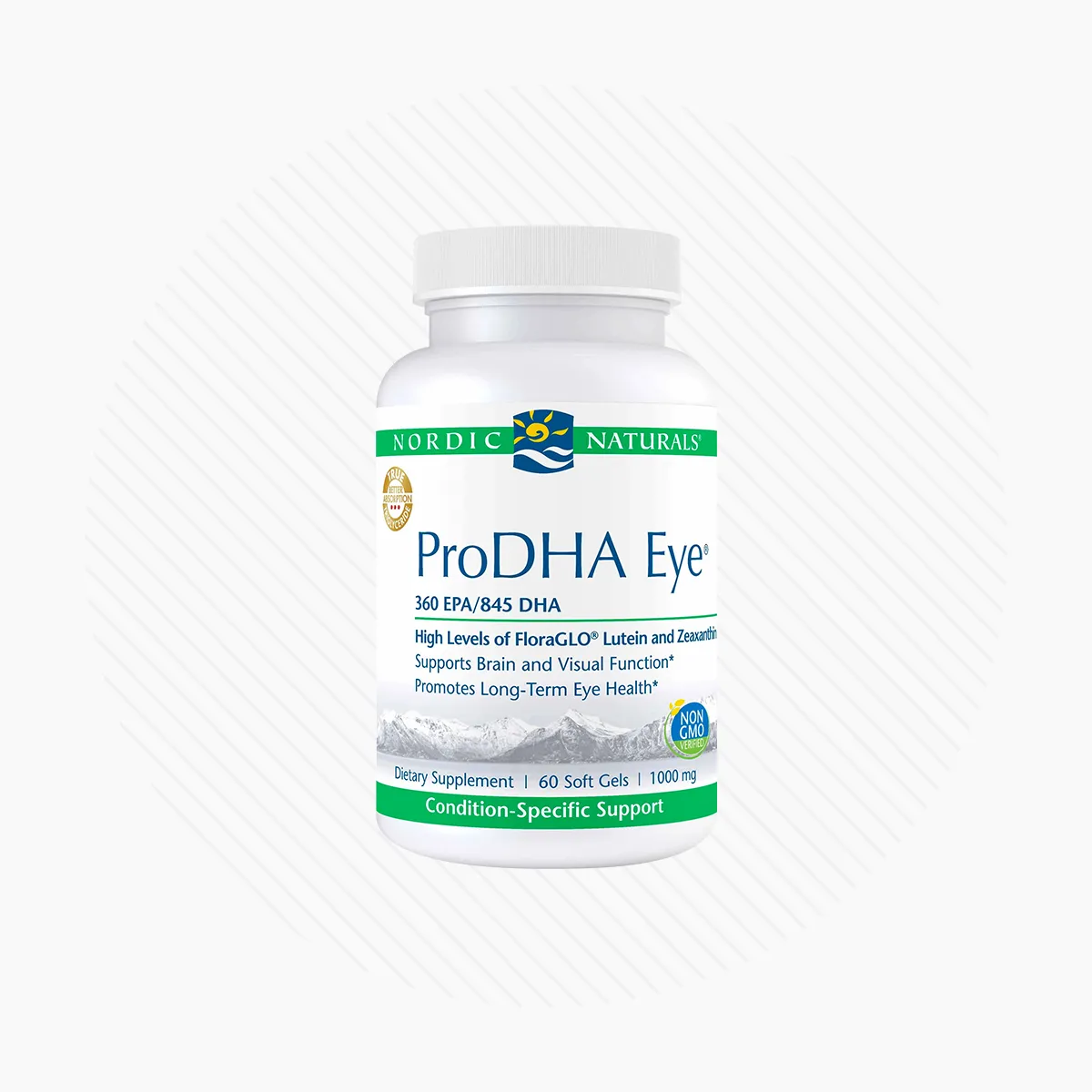 Nordic Naturals ProDHA Eye, Lemon - 60/120 Soft Gels - 1460 mg Omega-3   FloraGLO Lutein & Zeaxanthin -