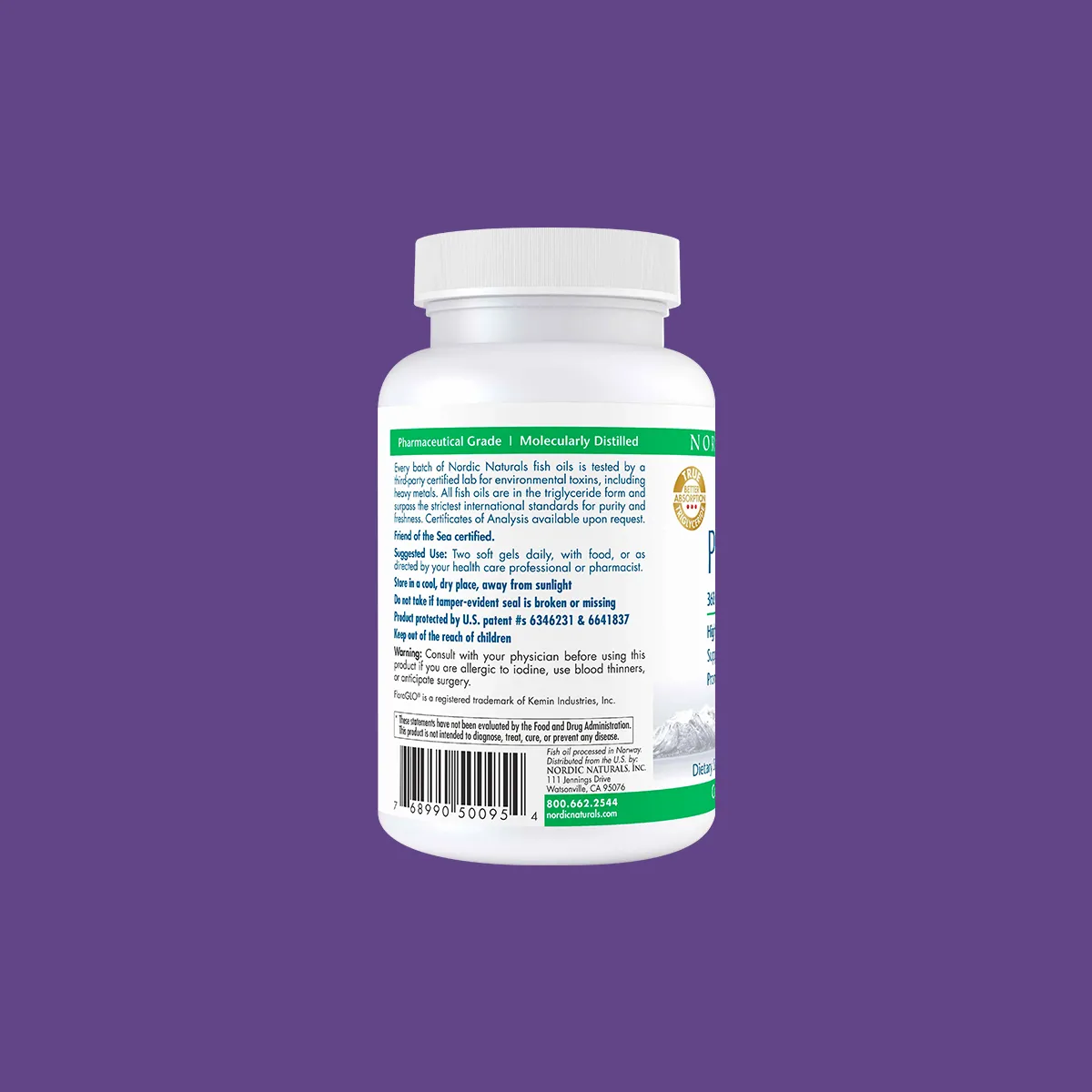 Nordic Naturals ProDHA Eye, Lemon - 60/120 Soft Gels - 1460 mg Omega-3   FloraGLO Lutein & Zeaxanthin -