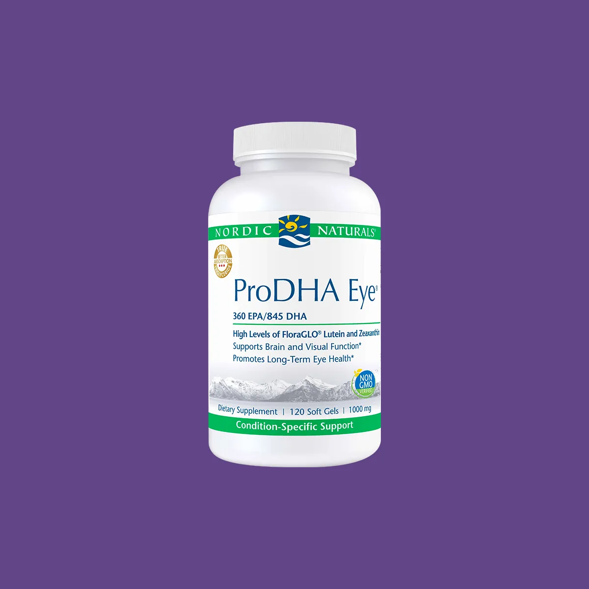 Nordic Naturals ProDHA Eye, Lemon - 60/120 Soft Gels - 1460 mg Omega-3   FloraGLO Lutein & Zeaxanthin -