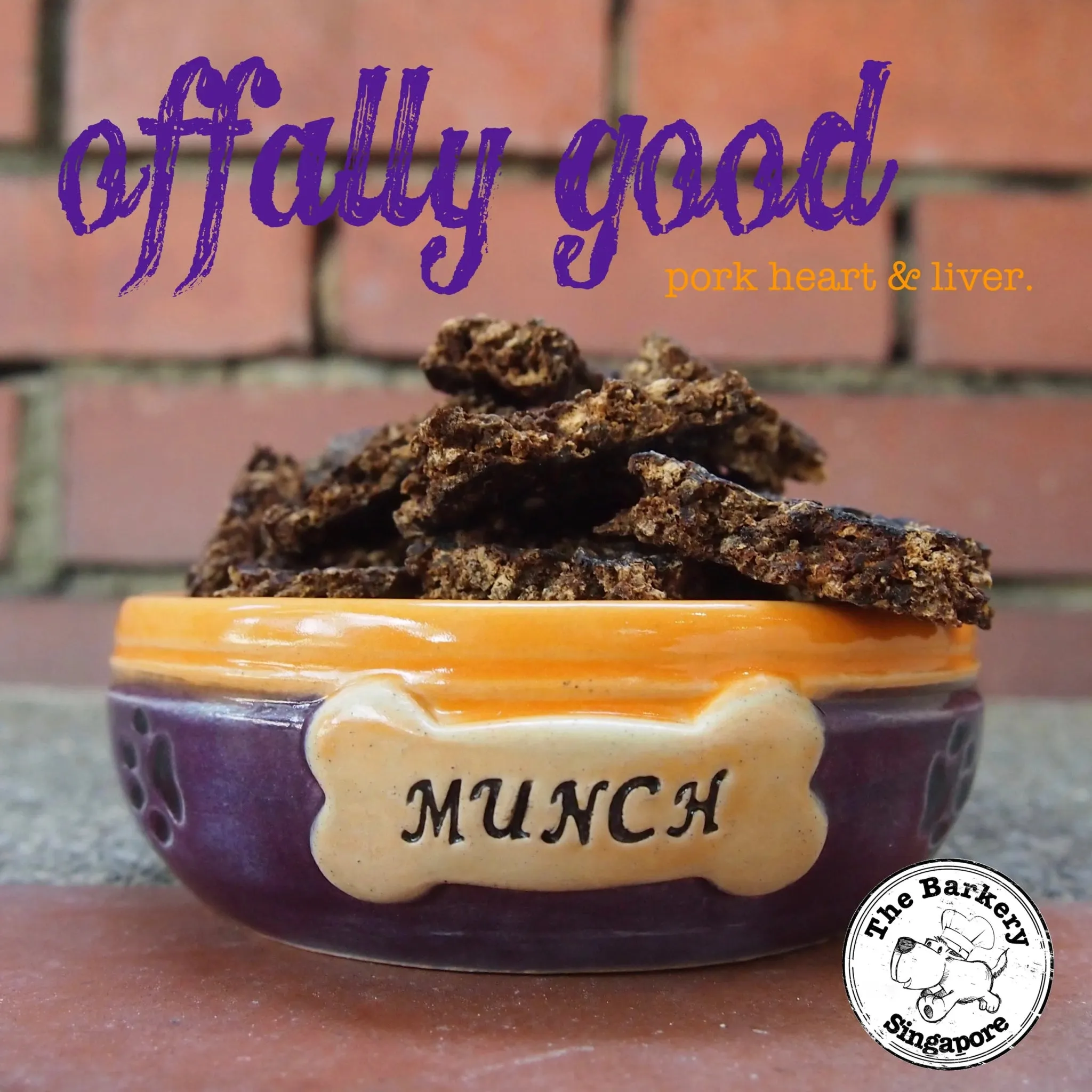 The Barkery Dehydrated Ofally Good (Heart & Liver) Dog Treats