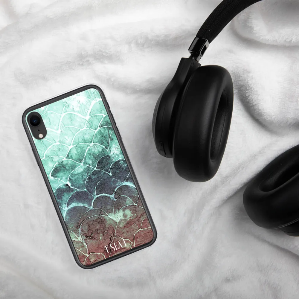 Turquoise Fish scale iPhone Case